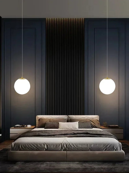 DecorBites™ Glass Ball LED Pendant Chandelier for Dining and Bedroom
