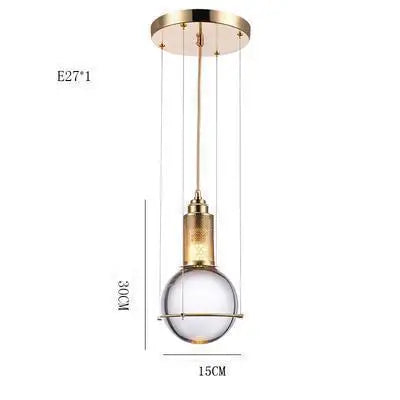 DecorBites™ Crystal Ball LED Pendant Lights - American Design for Indoor Lighting