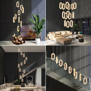 Gold Alloy Acrylic Chandelier