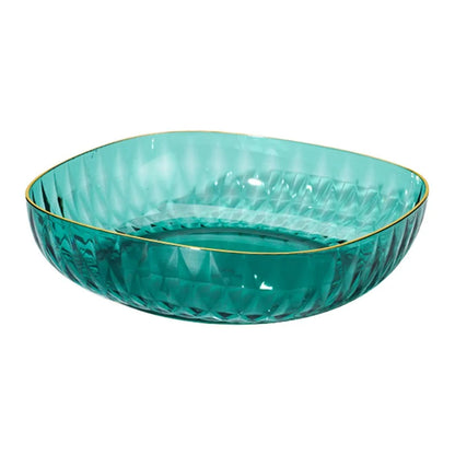DecorBites™ Crystal Fruit Plate: Multipurpose Snack & Candy Storage Tray