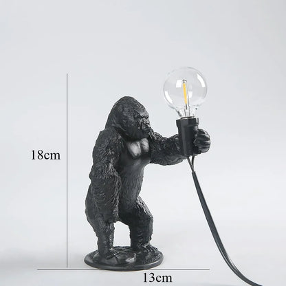 DecorBites™ King Kong Gorilla Resin Table Lamp Night Light for Baby's Bedroom