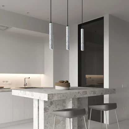 DecorBites™ Concrete Tube Pendant Light Chandelier