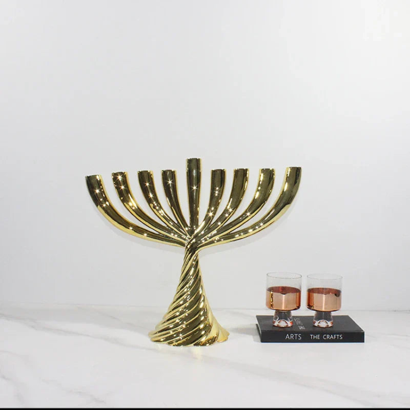 Gold Geometric Twist Holders
