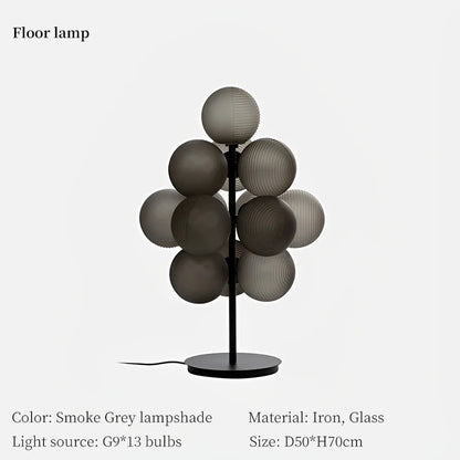 DecorBites™ Grape Chandelier: Modern Glass Ball Pendant Lamp for Living Room and Bedroom
