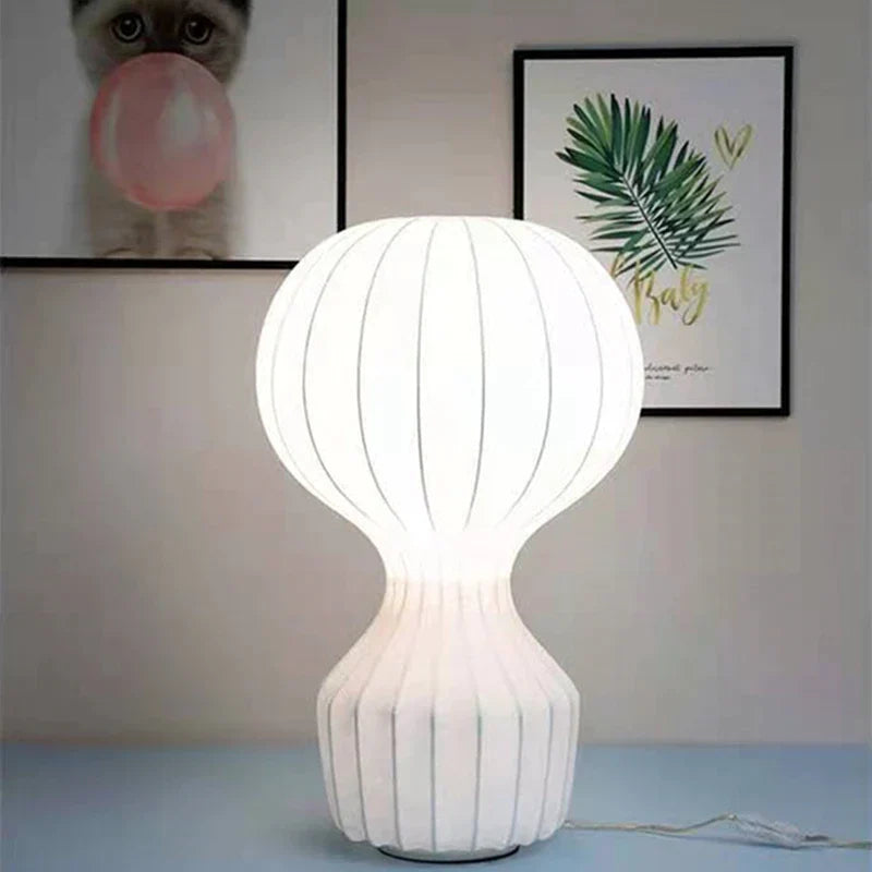 Silk Shade LED Floor Lamp