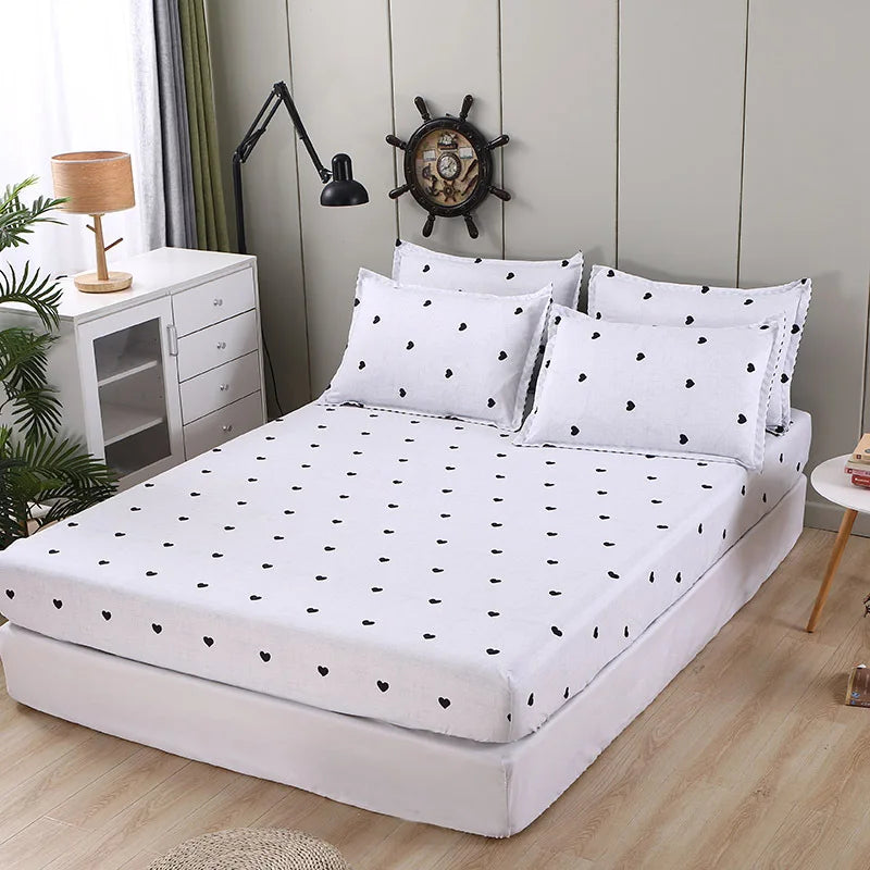 Gold Feather Fitted Sheet