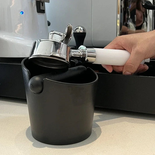 DecorBites™ Espresso Knock Box with Removable Bar and Non Slip Base