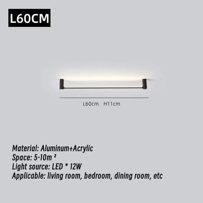 DecorBites™ LED Strip Wall Lamp for Living Room Bedroom Ceiling, Modern Minimalist Atmosphere