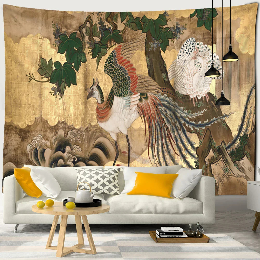 DecorBites™ Cute Skeleton Tapestry: Psychedelic Boho Wall Hanging for Retro Room Decor