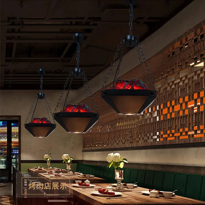 Iron Industrial Pendant Light