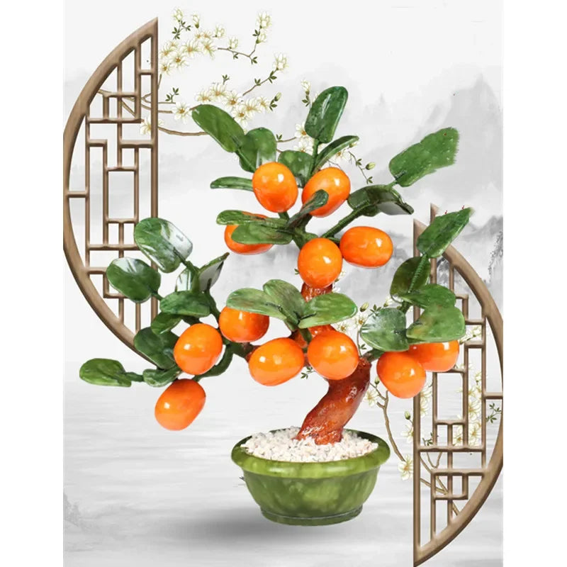 Ceramic Jade Kumquat Bonsai