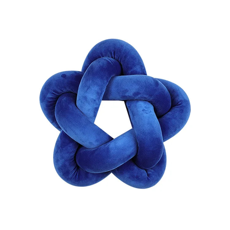 Blue Knot Ball Pillows