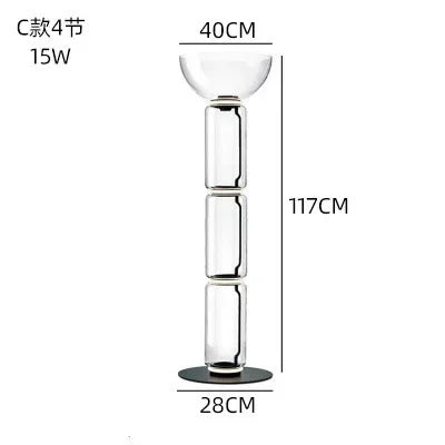 Glass Nordic Floor Lamp