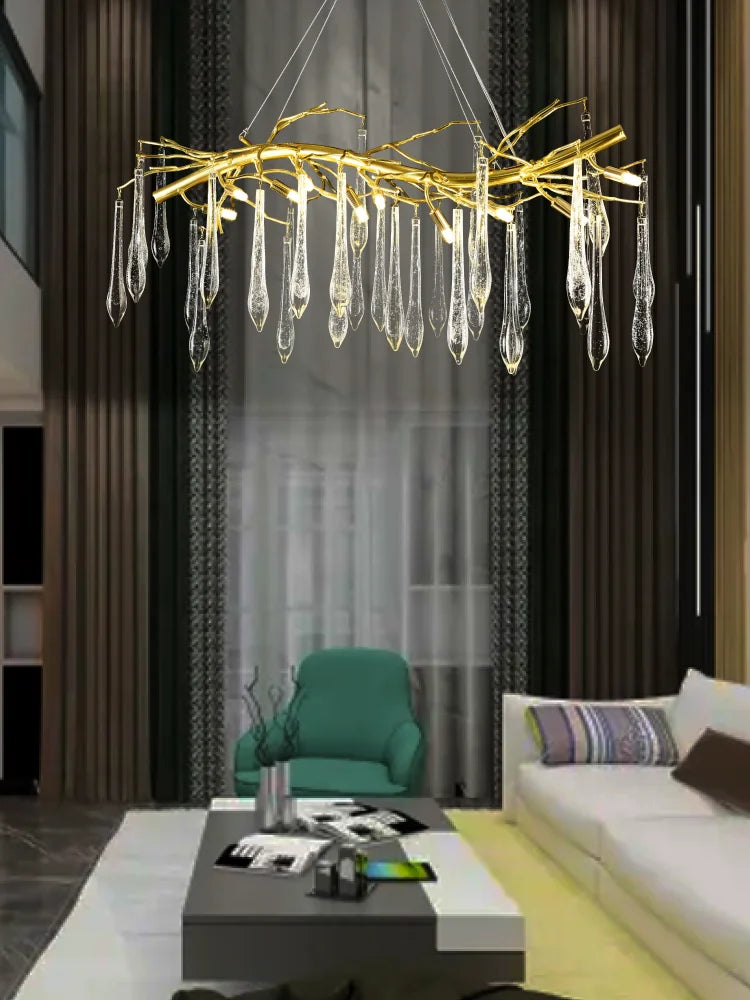 Droplet Crystal Chandelier