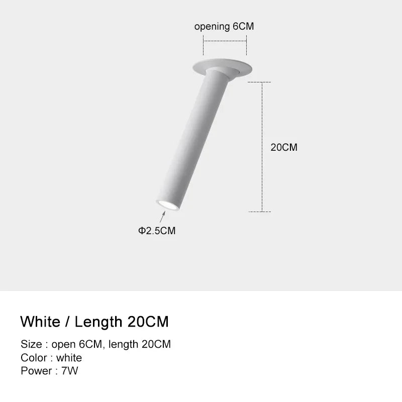 Black Adjustable Spotlight 30cm Dining Room