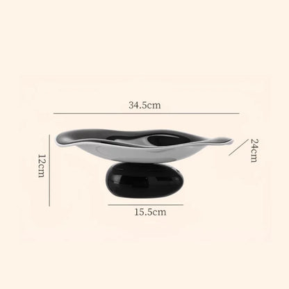 DecorBites™ Geometric Acrylic Fruit Plate Tray for Snacks and Jewelry Storage