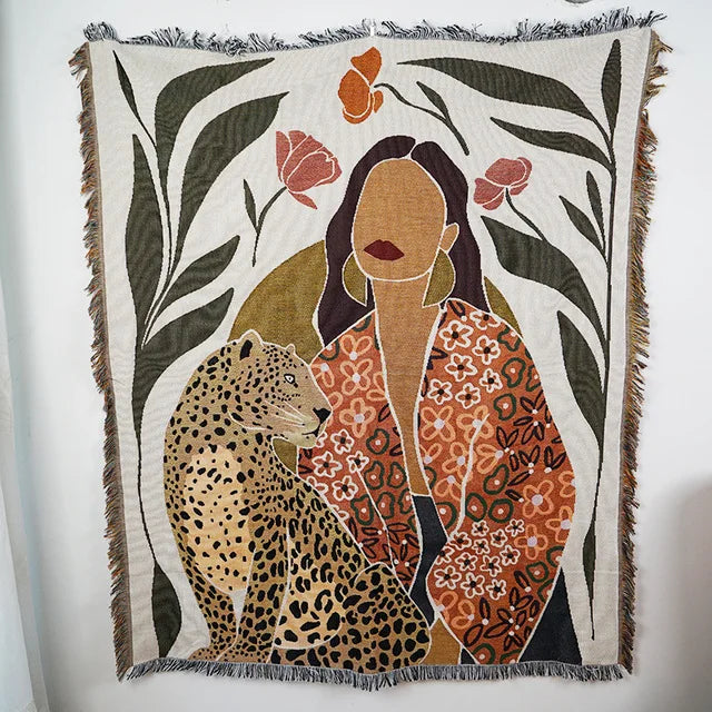 DecorBites™ Gothic Thread Blanket Throw Tapestry - Versatile Home Decor & Outdoor Essential