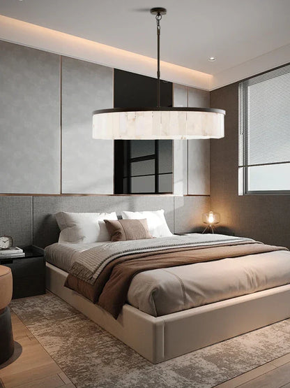 DecorBites™ Gold Marble Ceiling Pendant Light Round Elegant Luxury Hanging Lamp