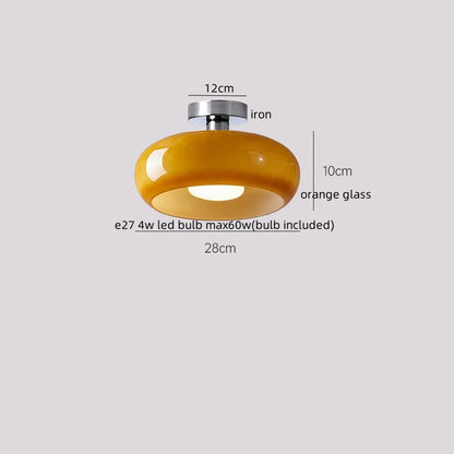 DecorBites™ Cotton Shape LED Ceiling Lamp - Cream. Nordic Style, Hallway Balcony Porch Light.
