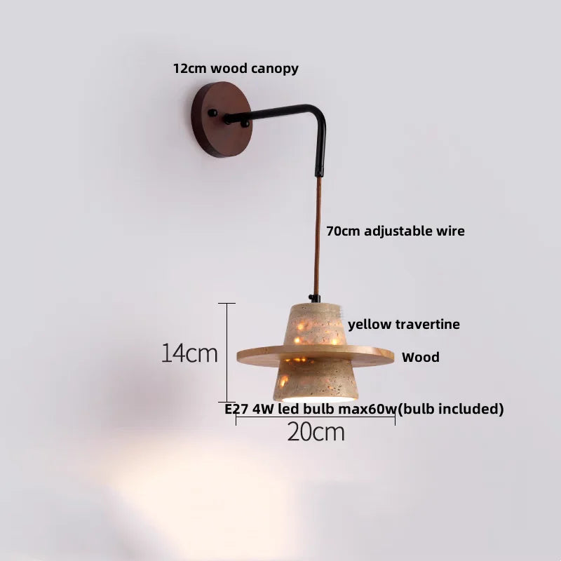 DecorBites™ LED Wall Lights Modern Pull Chain Switch Bedside Lamp Wandlamp