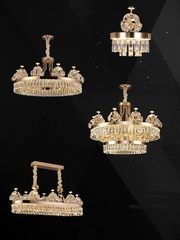 Crystal Ceiling Chandelier D100cm Master Suite