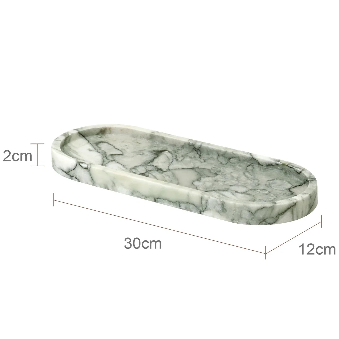 DecorBites™ Emerald Marble Bathroom Set Luxury Accessories Vanity Tray & Reed Diffuser