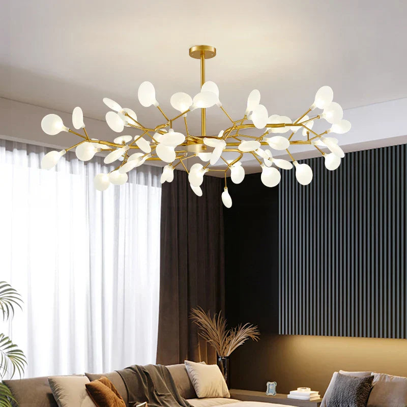 DecorBites™ LED Firefly Chandelier: Modern Nordic Ceiling Lights for Luxury Home Decor