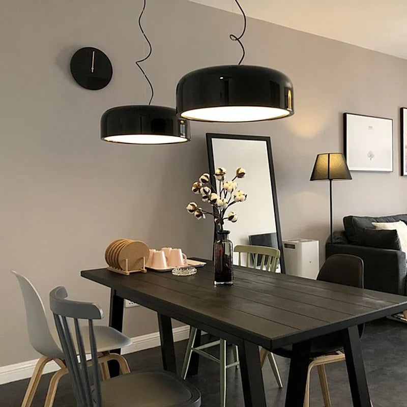 Black Nordic Pendant Light Glossy Dia60cm