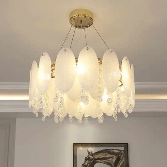 DecorBites™ Cream Wind LED Chandelier for Master Bedroom, Living Room & Children's Room