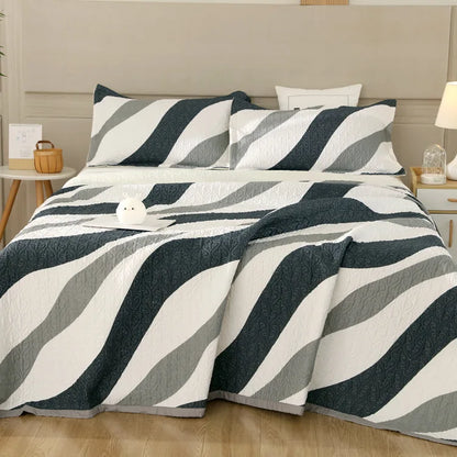 DecorBites™ Cotton Double Bedspread Set with Floral Design for Healthy Home Bed Decor