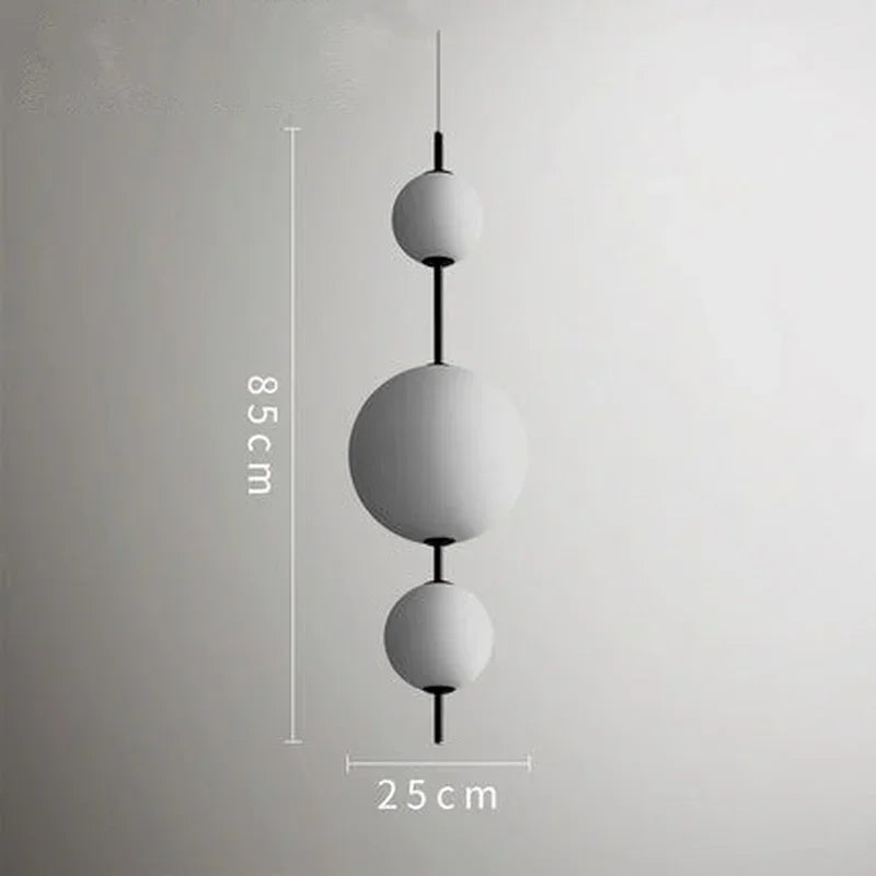 DecorBites™ Glass Ball LED Pendant Light for Modern Restaurant, Cafe, Bedroom & Kitchen