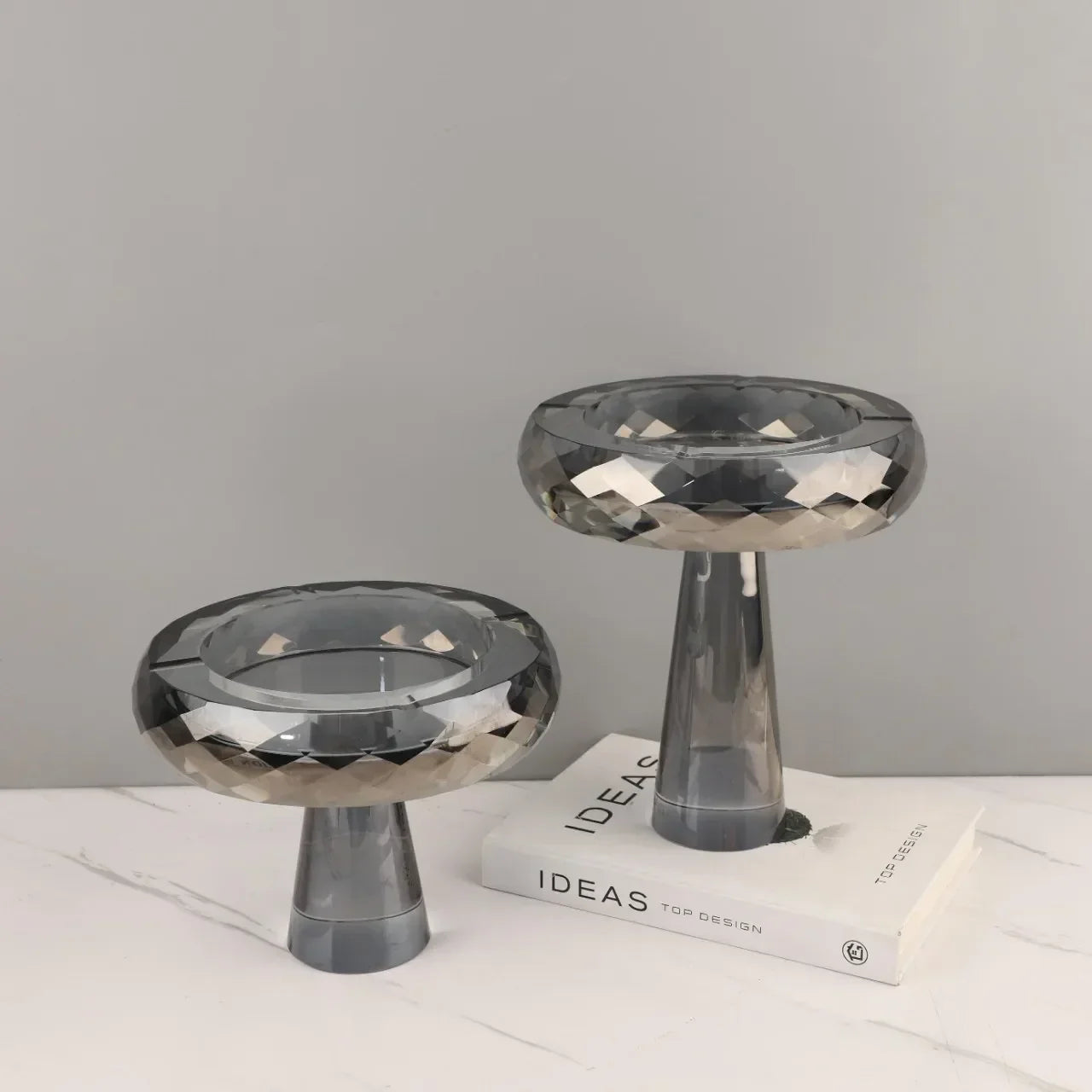 DecorBites™ Geometric Glass Fruit Bowl Jewelry Storage Tray Home Decoration Tray
