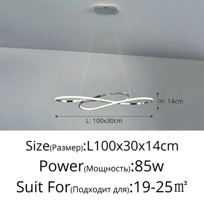 Nordic Minimalist Metal Pendant Light Chandelier