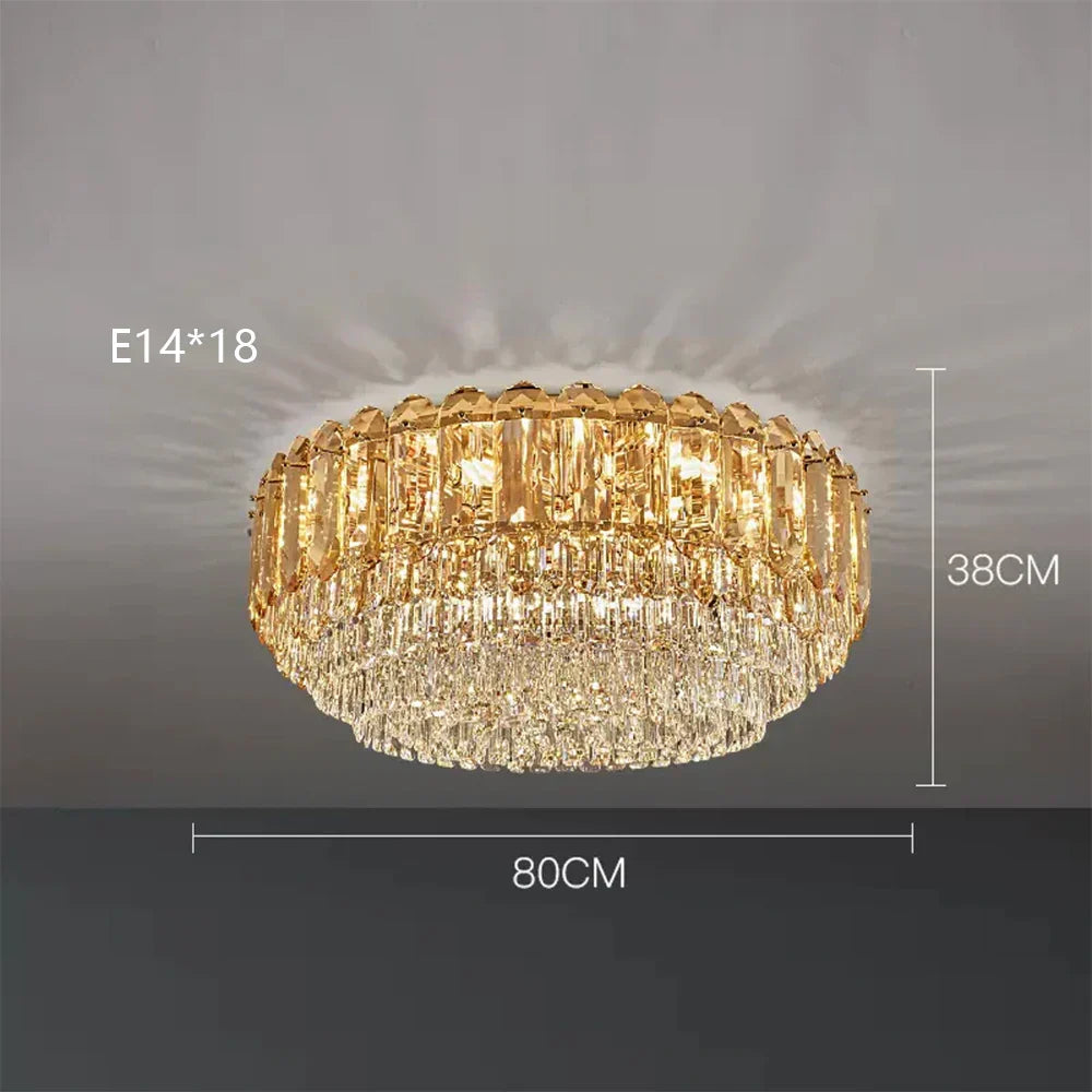 DecorBites™ Crystal LED Wall Lamp: Minimalist Luxury Lighting for Living Room TV Background