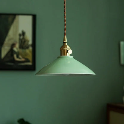 Green Ceramic Pendant Light