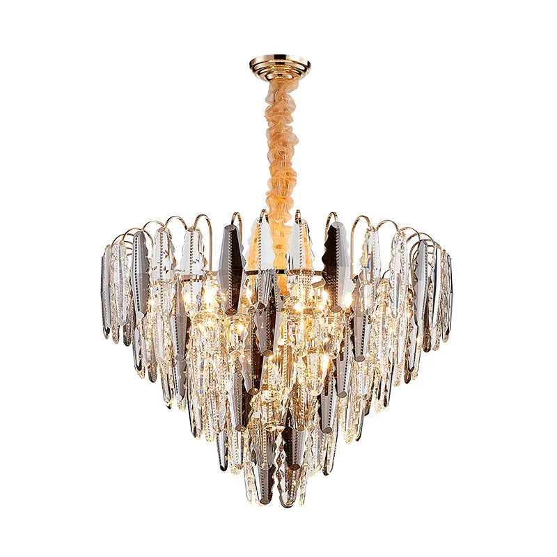 Gold Crystal Table Chandelier