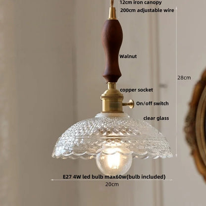 DecorBites™ Cube Amber Glass LED Pendant Lamp | Modern Hanging Light Fixtures