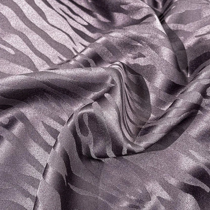 DecorBites™ Jacquard Satin Duvet Cover Set - Luxury Solid Soft Quilt Kit