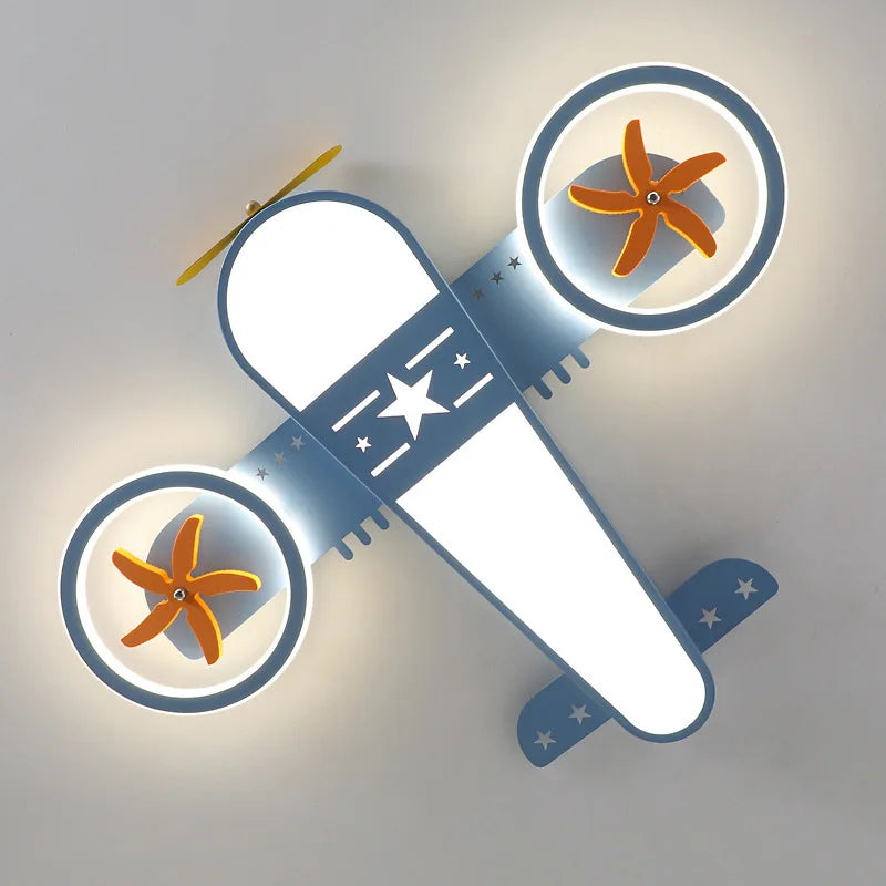 Grey Airplane Ceiling Light