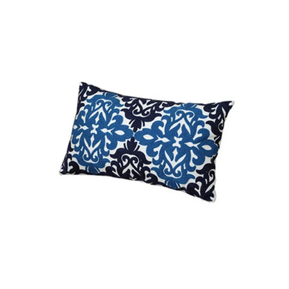 DecorBites™ Ethnic Floral Canvas Cotton Embroidered Lumbar Pillow Case 30x50cm