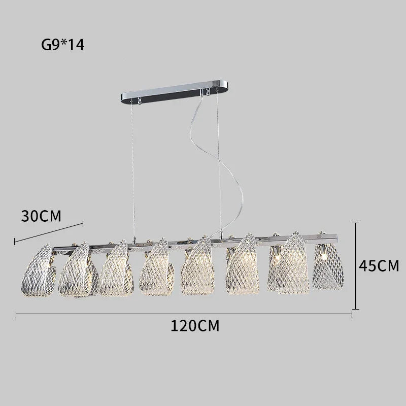DecorBites™ Glass Pinecone LED Chandelier: Modern Art Deco Pendant Lighting