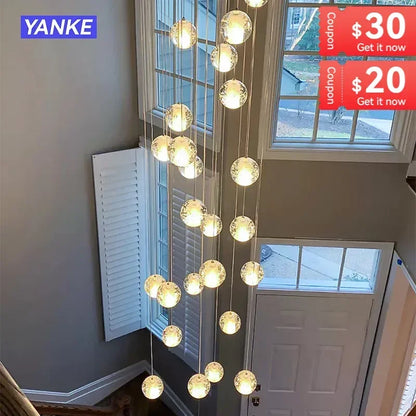 DecorBites™ Crystal Bubble Ball Pendant Light for Home Decor and Hospitality Spaces
