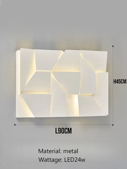DecorBites™ Geometric Art Indoor Wall Lamp for Bedroom Living Room Staircase Home Decor