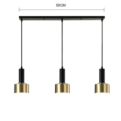 DecorBites™ Gold E27 LED Pendant Light Nordic Chandelier for Indoor Living Room & Bedroom