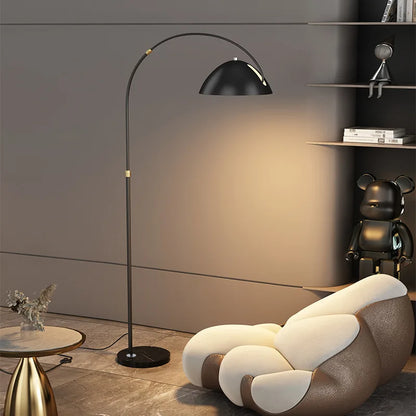 DecorBites™ LED Floor Lamp Gold Black Metal Minimalist Modern Living Room Light