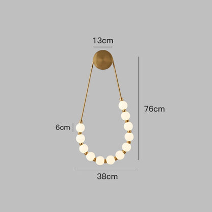 DecorBites™ Cream Italian Style Asymmetric Magic Bean Wall Lamp