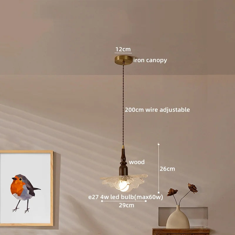 Copper Glass Pendant Light Polished Bar Style