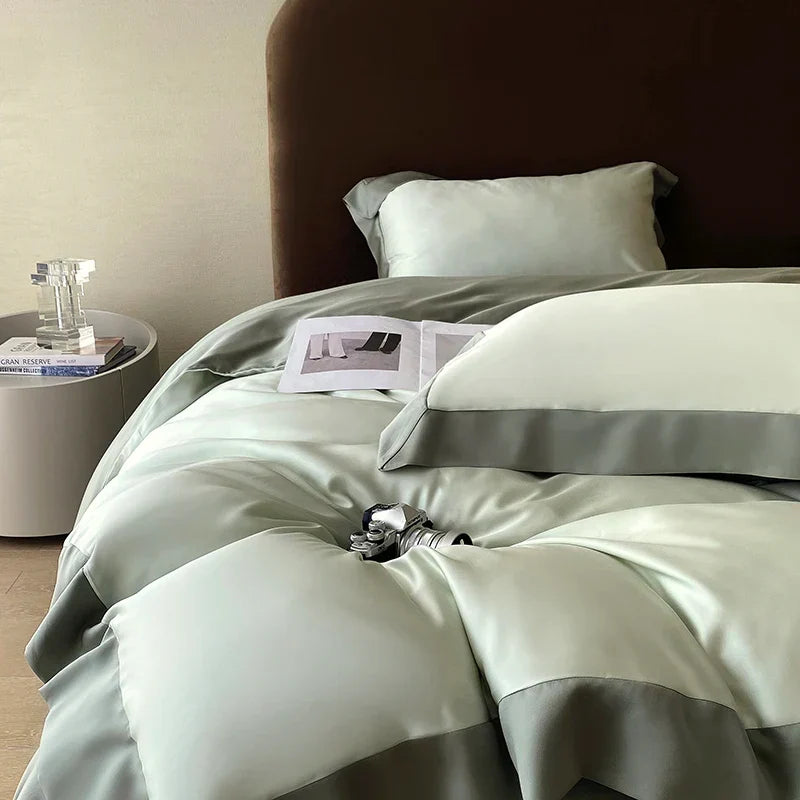 DecorBites™ Eucalyptus Fiber Bedding Set, Summer Coolness, Silky Quilt, Duvet Cover, Sheet Set