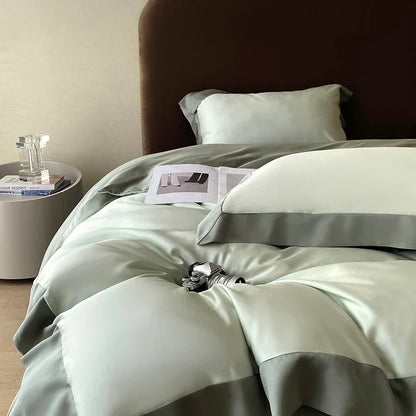 DecorBites™ Eucalyptus Fiber Bedding Set, Summer Coolness, Silky Quilt, Duvet Cover, Sheet Set