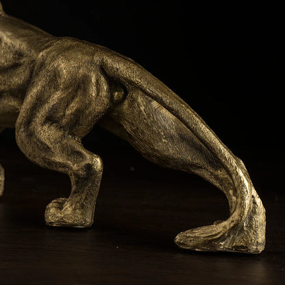 DecorBites™ Golden Lion King Figurine: Modern Office & Home Decor Statue